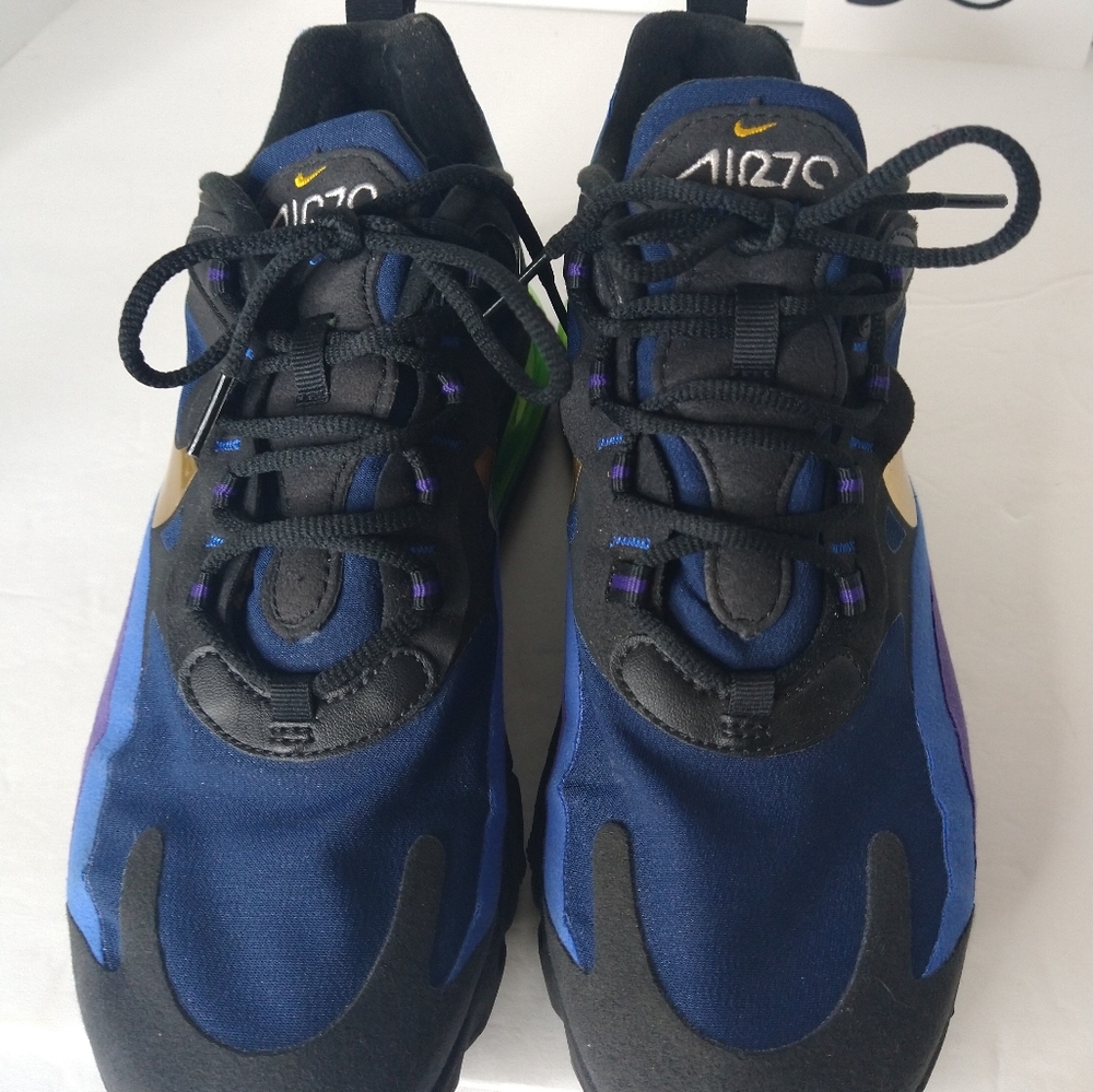 Nike Air Max 270 React “Heavy Metal” Youth Size 7.5 Running Basketball Sneakers - Picture 2 of 10
